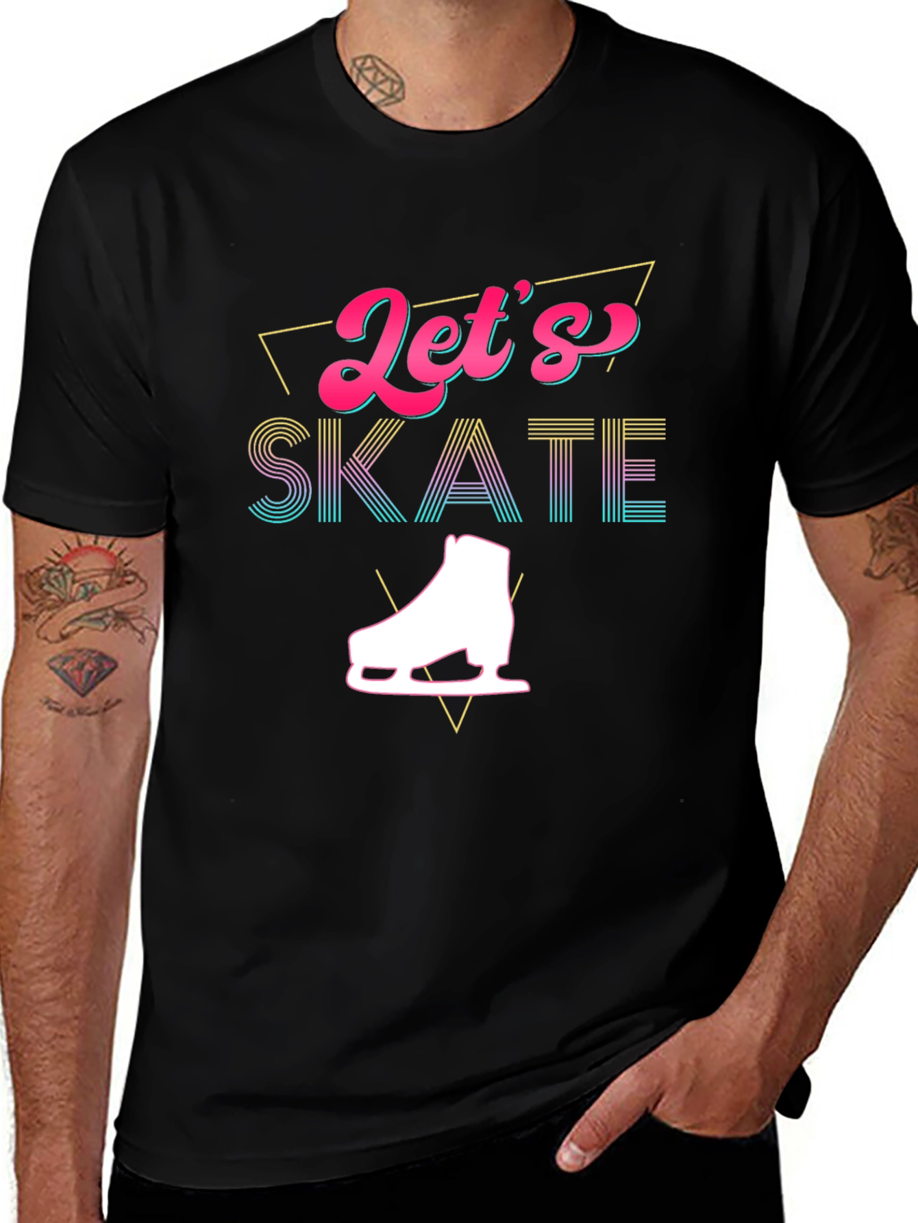 Lets Skate Graphic T-Shirt - Retro Design