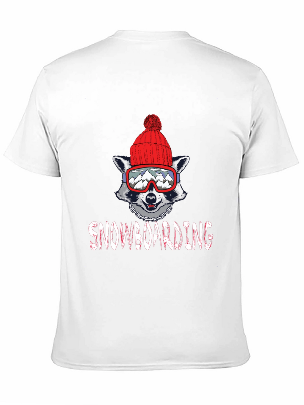Snowboarding Raccoon Graphic Tee