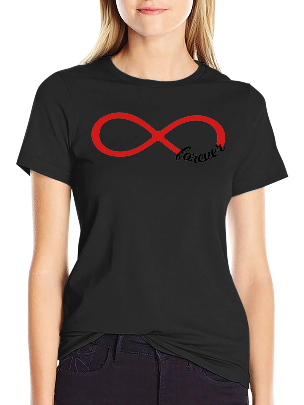 Forever Infinity Symbol Graphic Print T-Shirt - Unisex