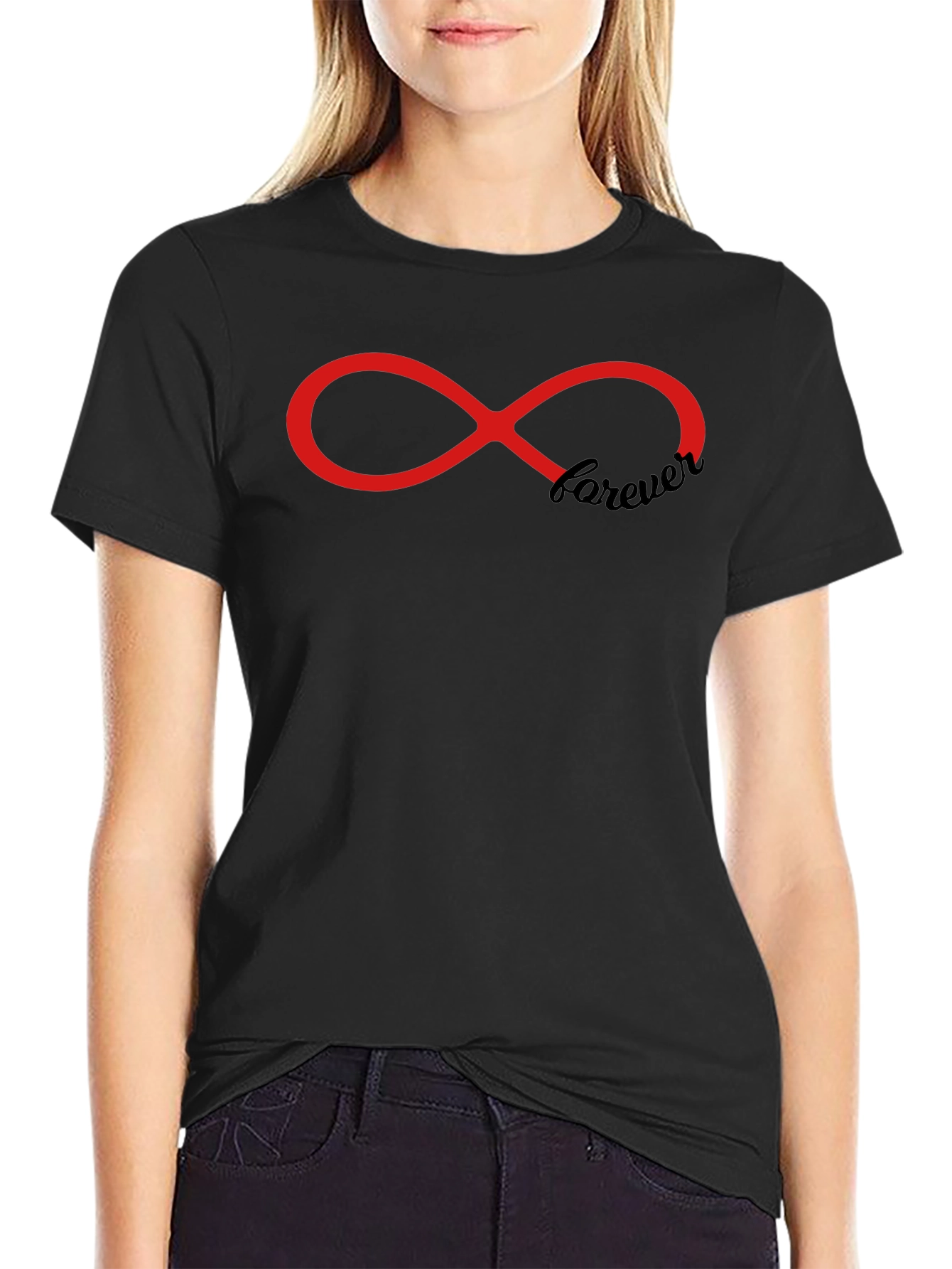 Forever Infinity Symbol Graphic Print T-Shirt - Unisex