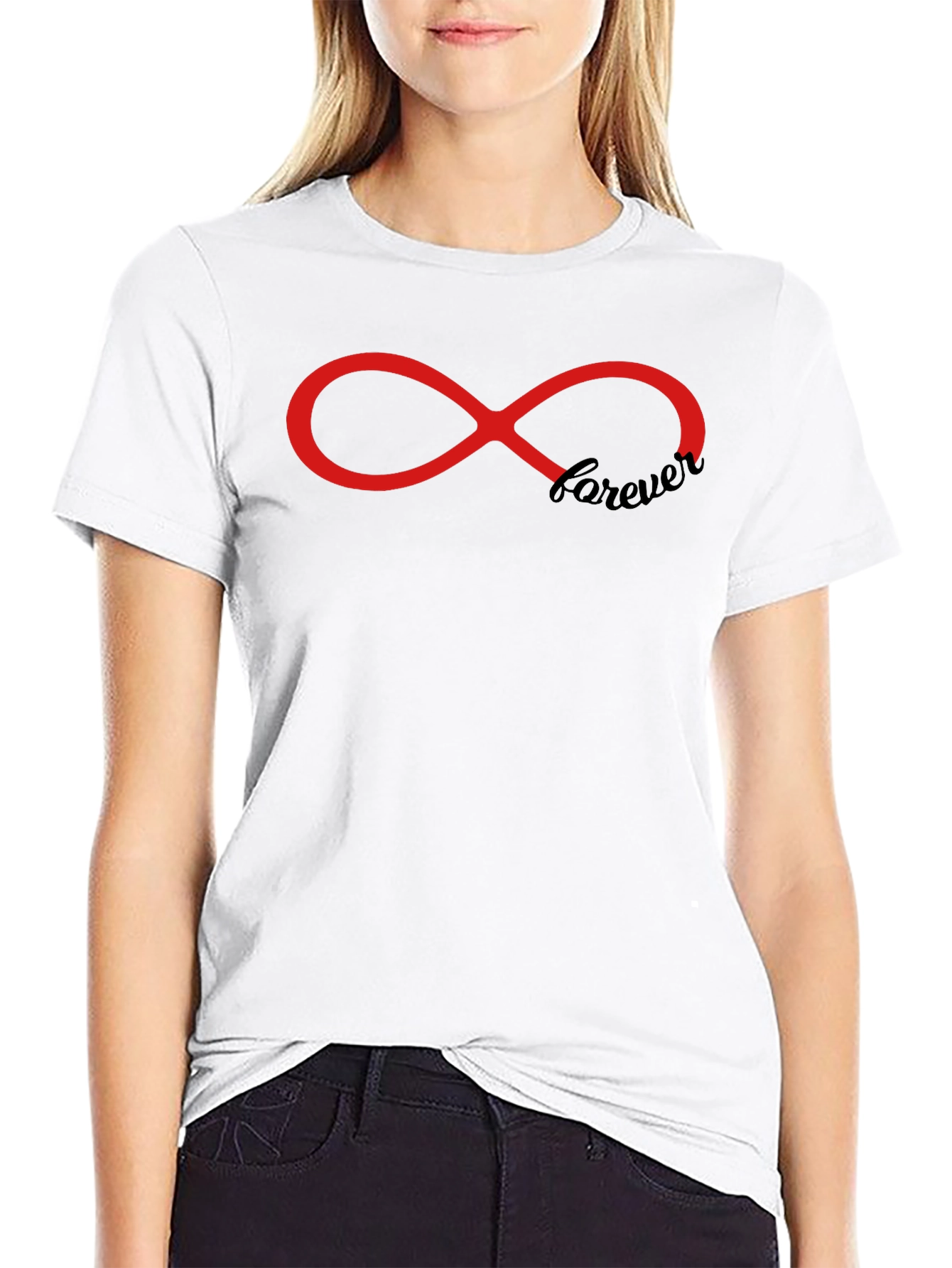 Forever Infinity Symbol Graphic Print T-Shirt - Unisex