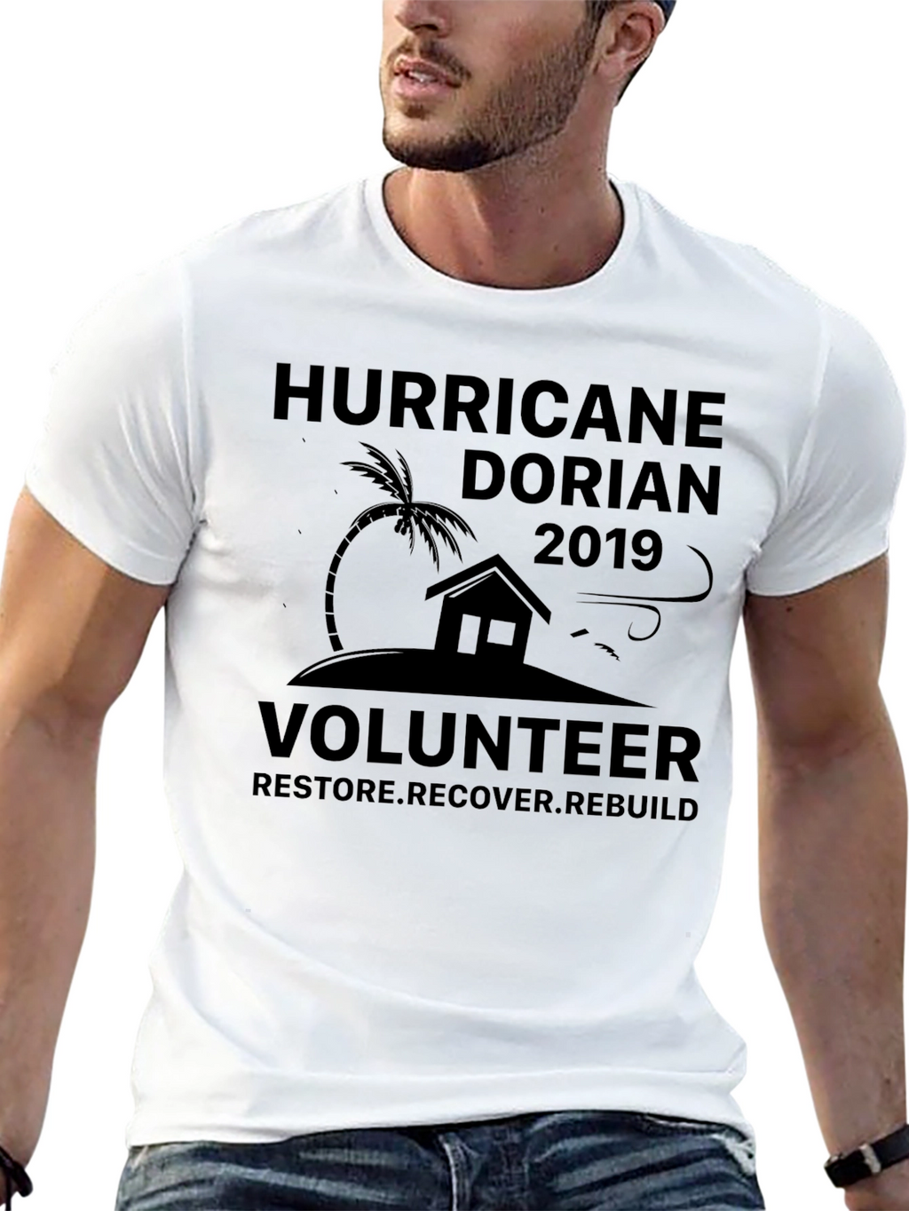 Hurricane Dorian 2019 Volunteer T-Shirt