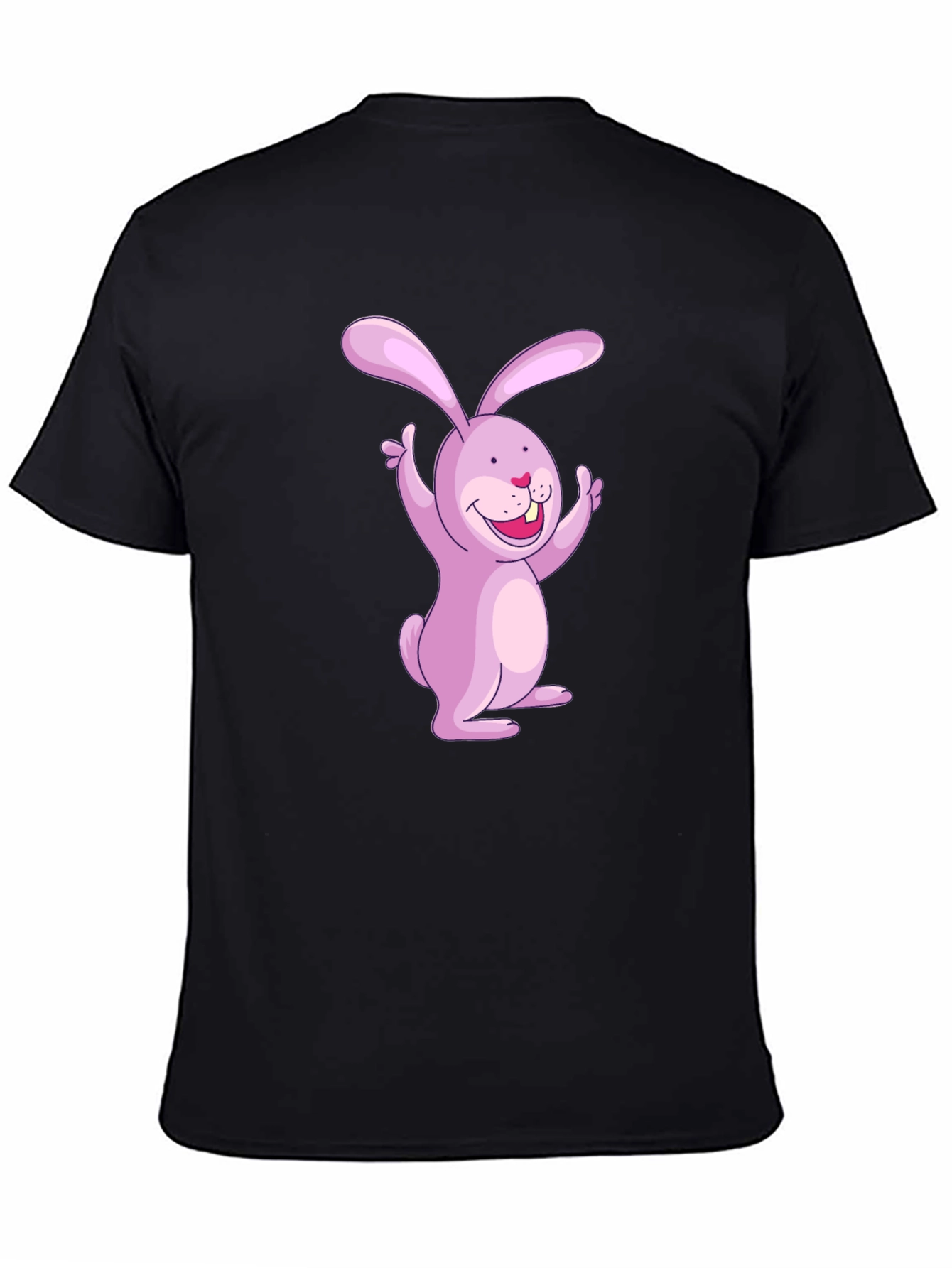 Bunny Graphic Black T-Shirt