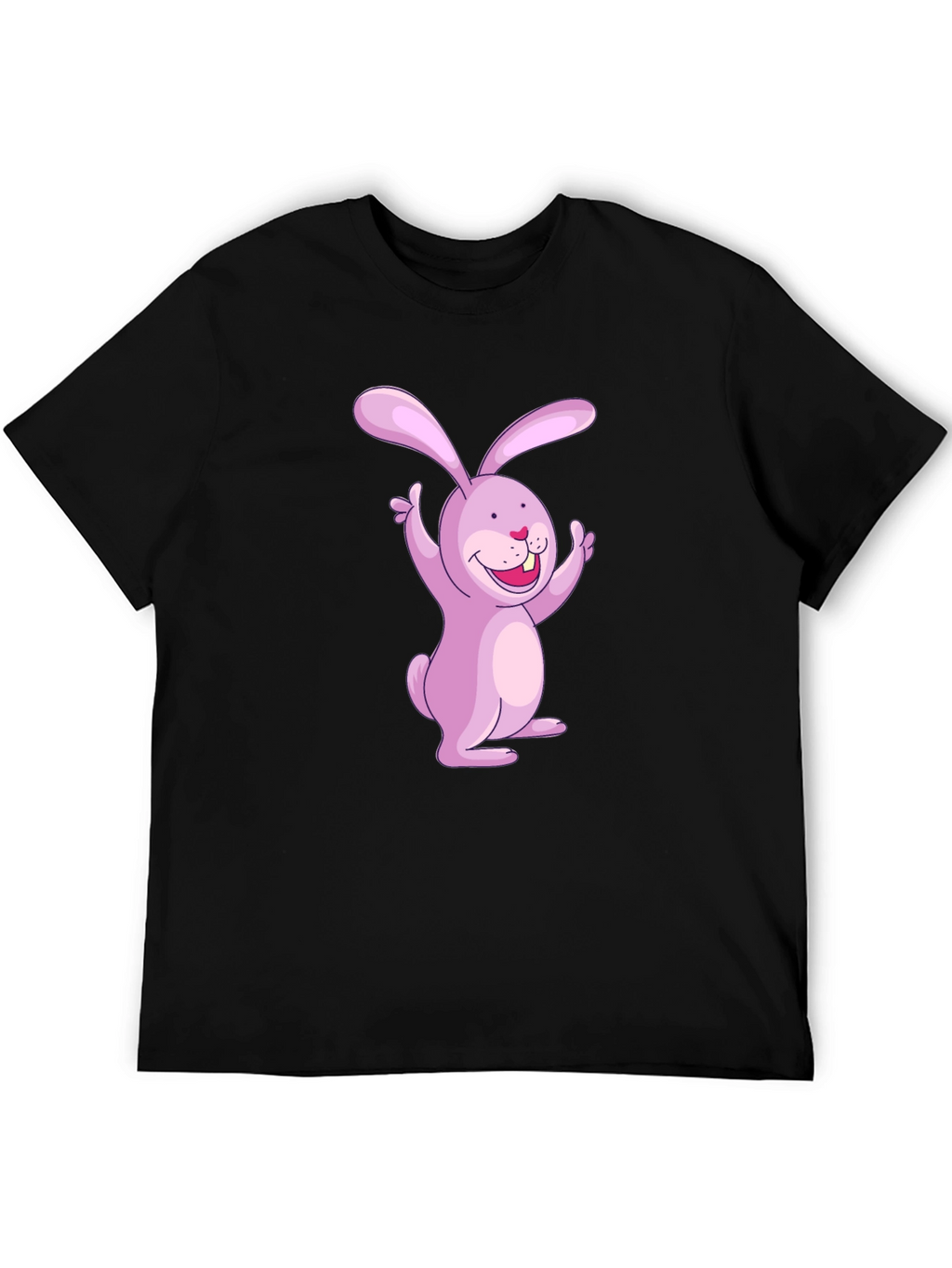 Bunny Graphic Black T-Shirt