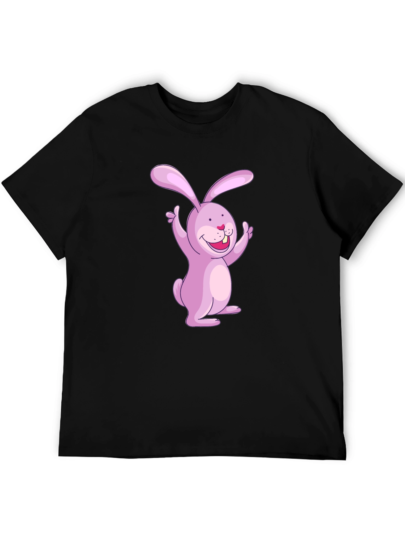 Bunny Graphic Black T-Shirt