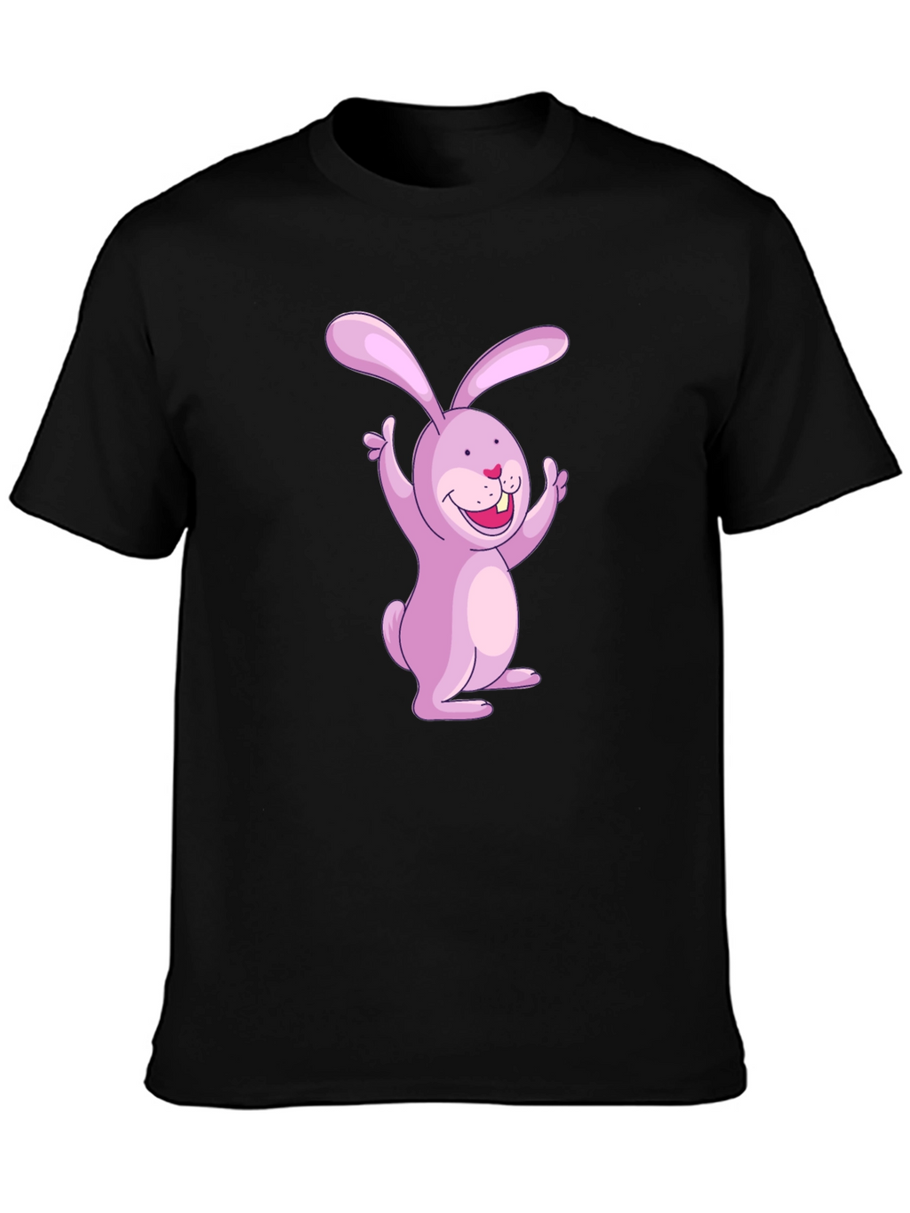 Bunny Graphic Black T-Shirt