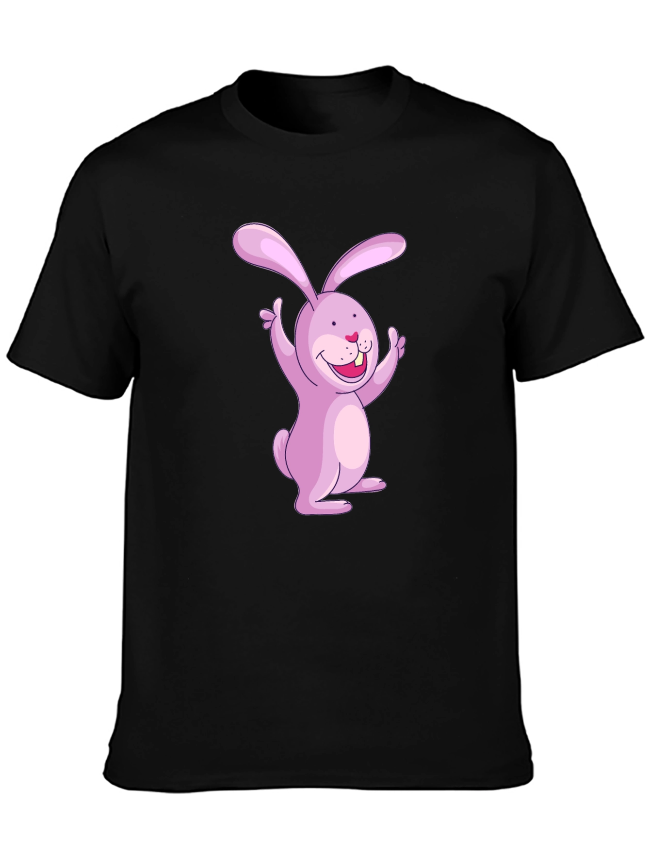 Bunny Graphic Black T-Shirt