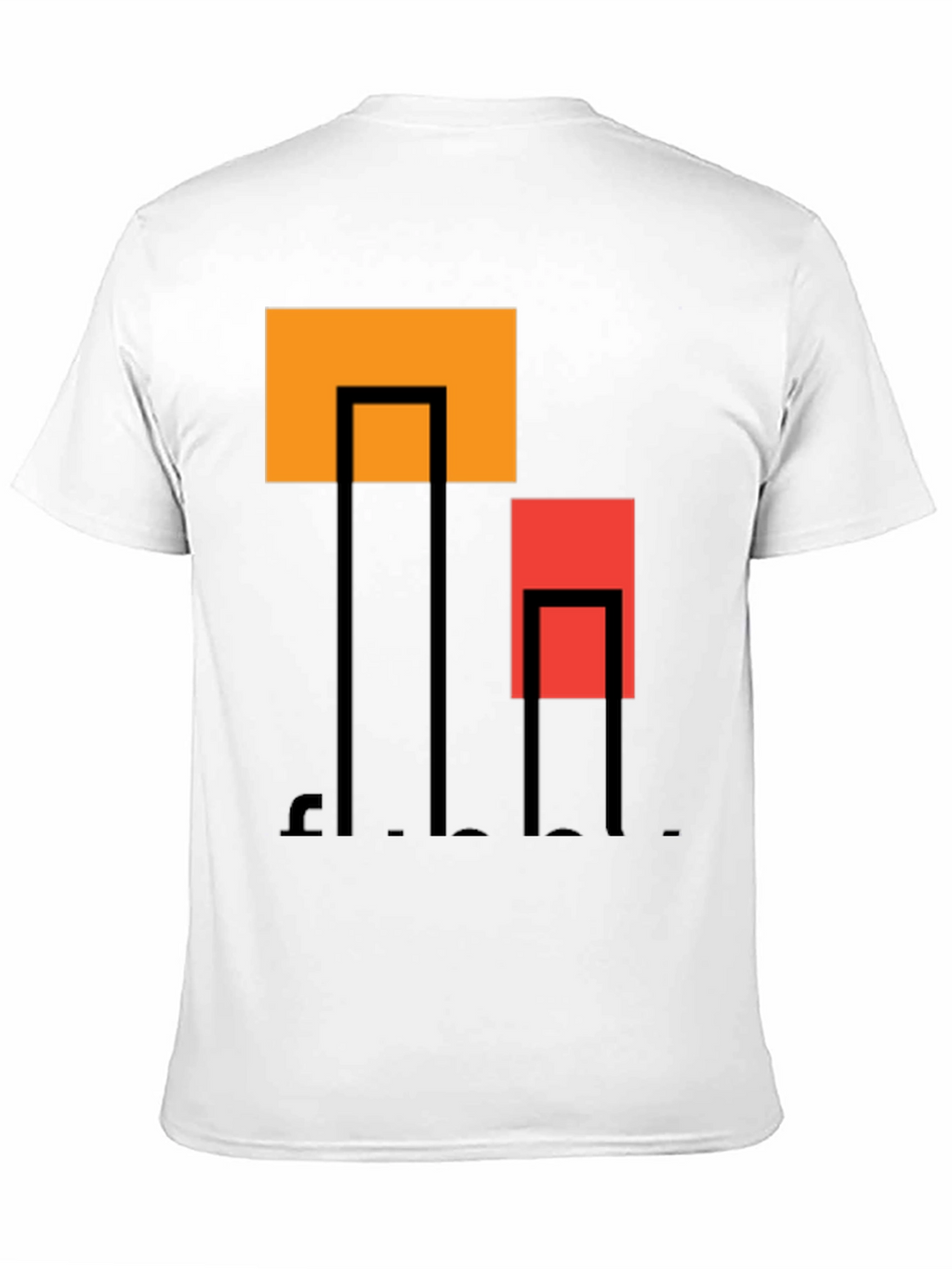 Modern Geometric Graphic Tee - Black Unisex T-Shirt