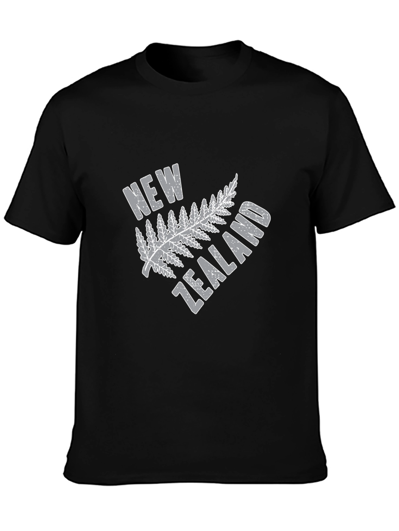 New Zealand Fern Graphic Tee - Black