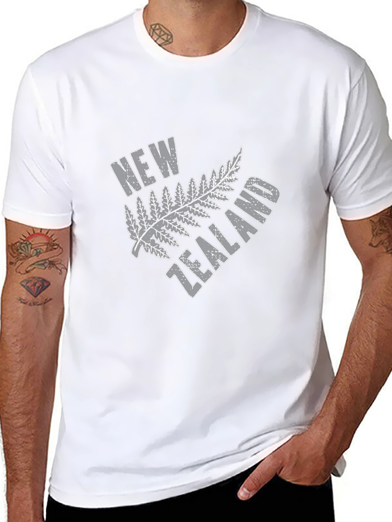 New Zealand Fern Graphic Tee - Black