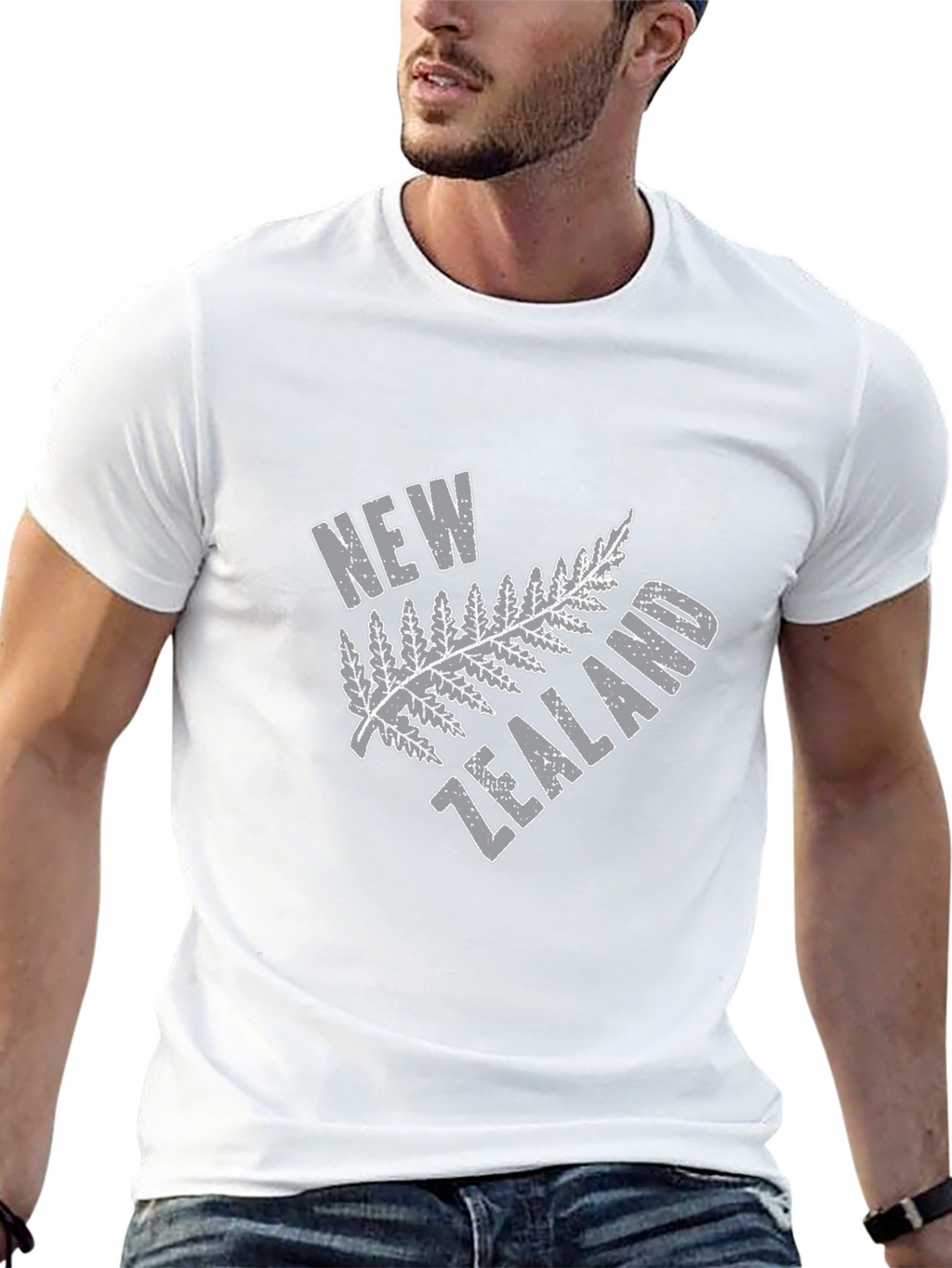 New Zealand Fern Graphic Tee - Black