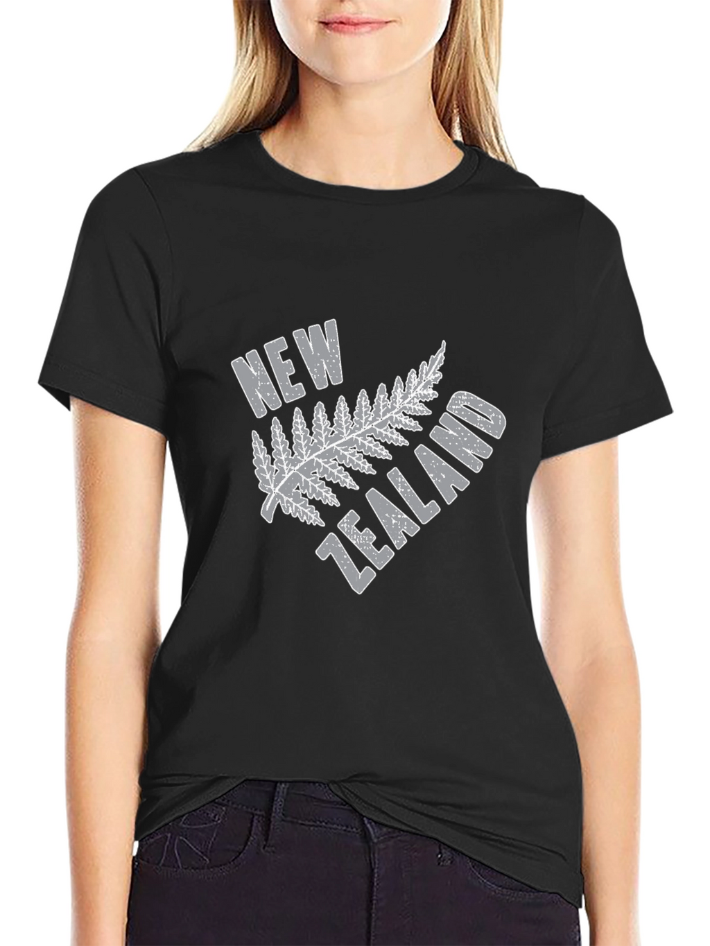 New Zealand Fern Graphic Tee - Black