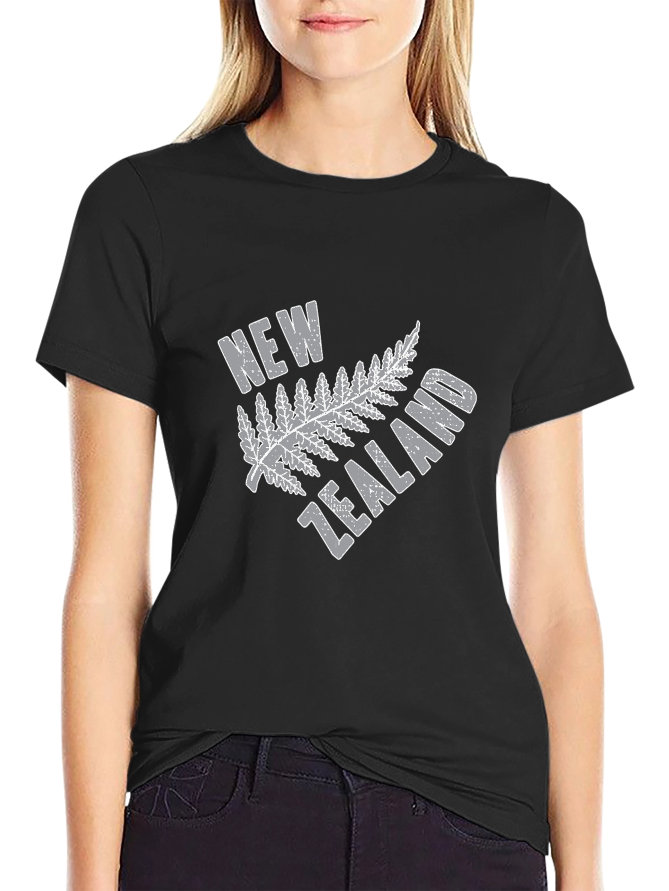 New Zealand Fern Graphic Tee - Black