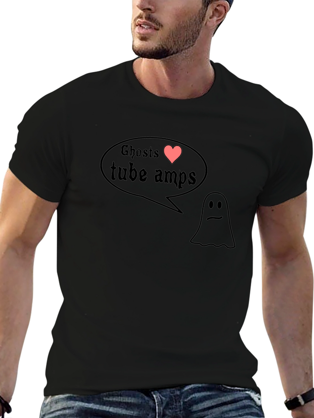 Ghosts Love Tube Amps Graphic T-Shirt