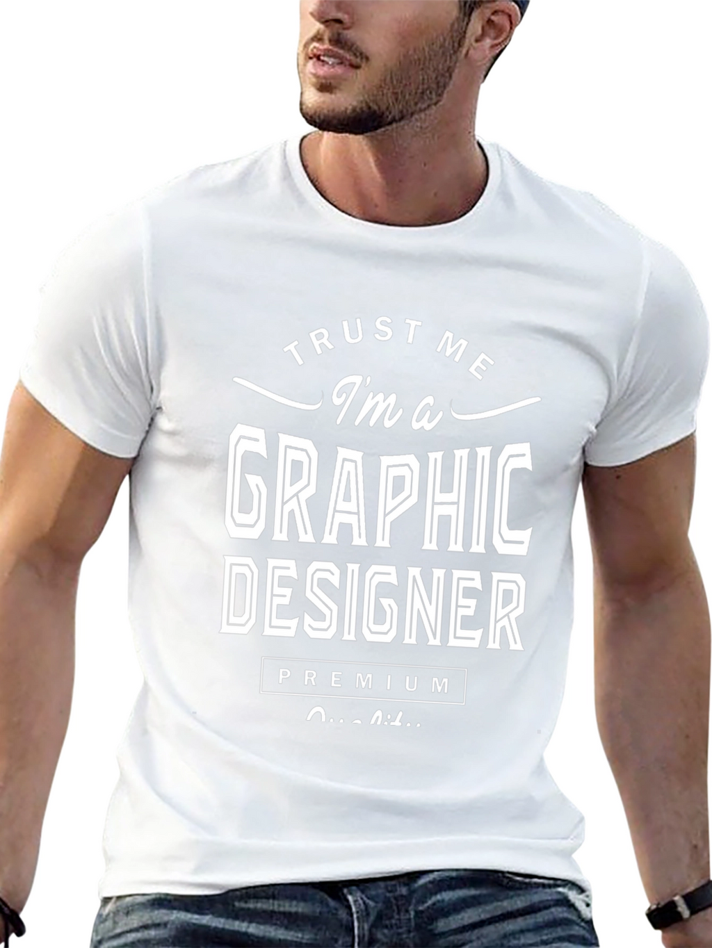 Trust Me Im A Graphic Designer Premium Quality T-Shirt