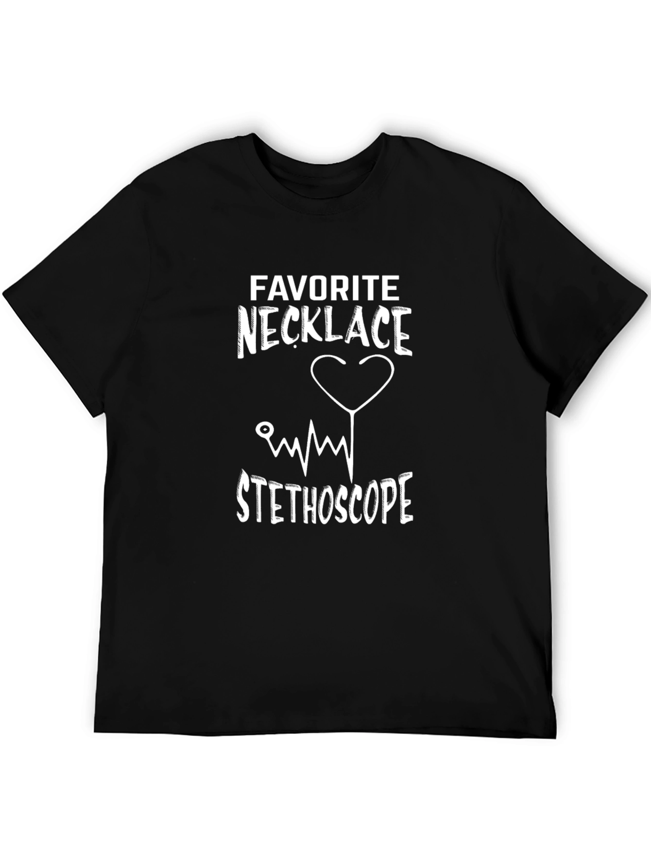 Favorite Necklace Stethoscope Graphic Tee