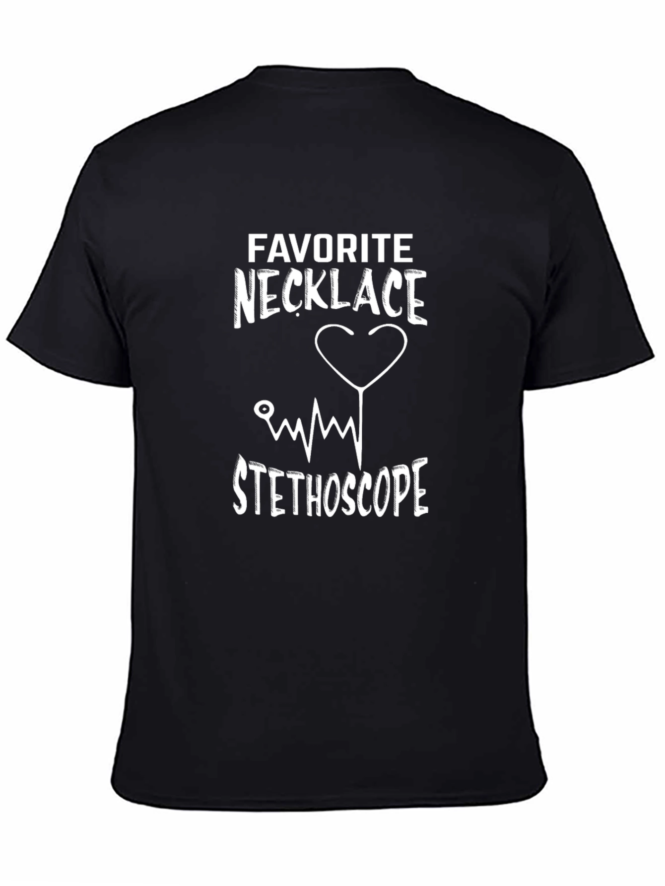 Favorite Necklace Stethoscope Graphic Tee