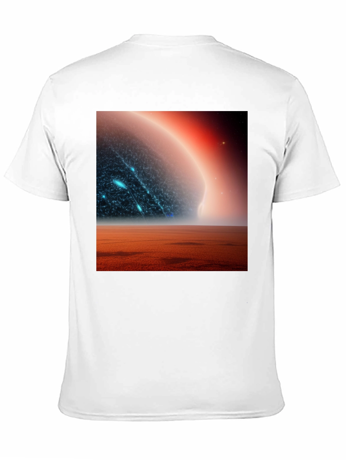 Sci-Fi Planetscape Black T-Shirt