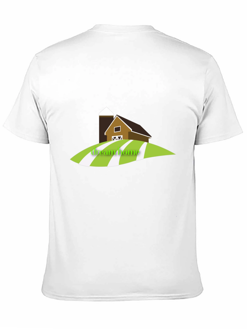 Dream Home Barn Graphic Tee - Black Cotton T-Shirt