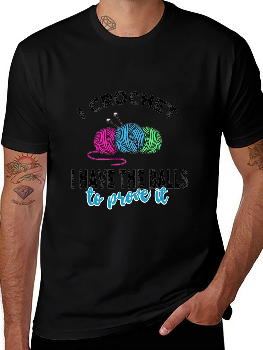 I Crochet T-Shirt - Yarn Balls & Humor