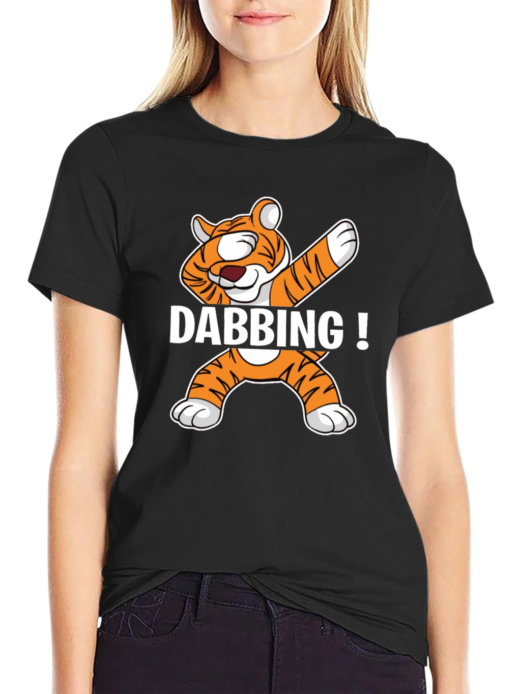 Dabbing Tiger Graphic T-Shirt - Trendy Streetwear