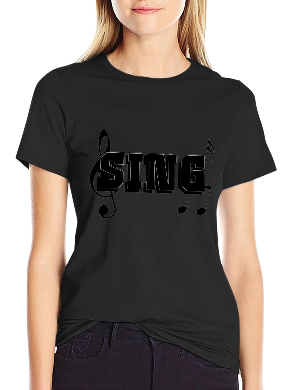 Sing T-Shirt - Music Notes Graphic Tee
