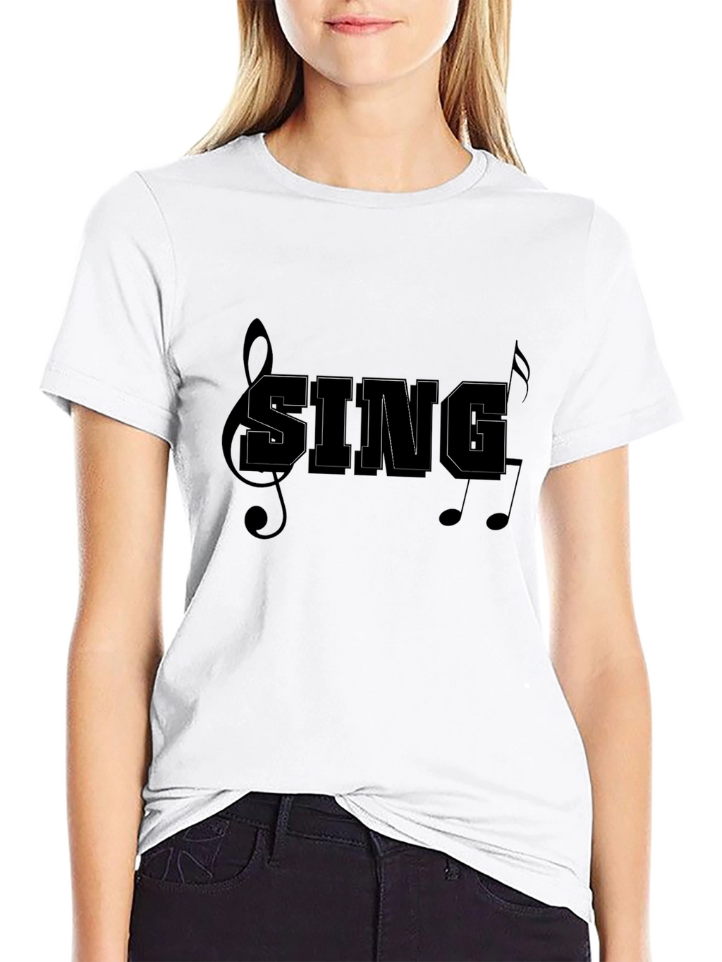 Sing T-Shirt - Music Notes Graphic Tee