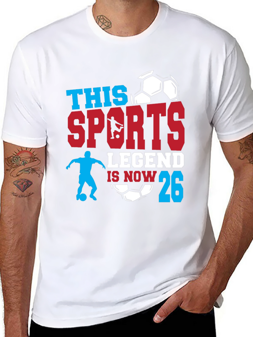 Sports Legend 26th Birthday Soccer T-Shirt