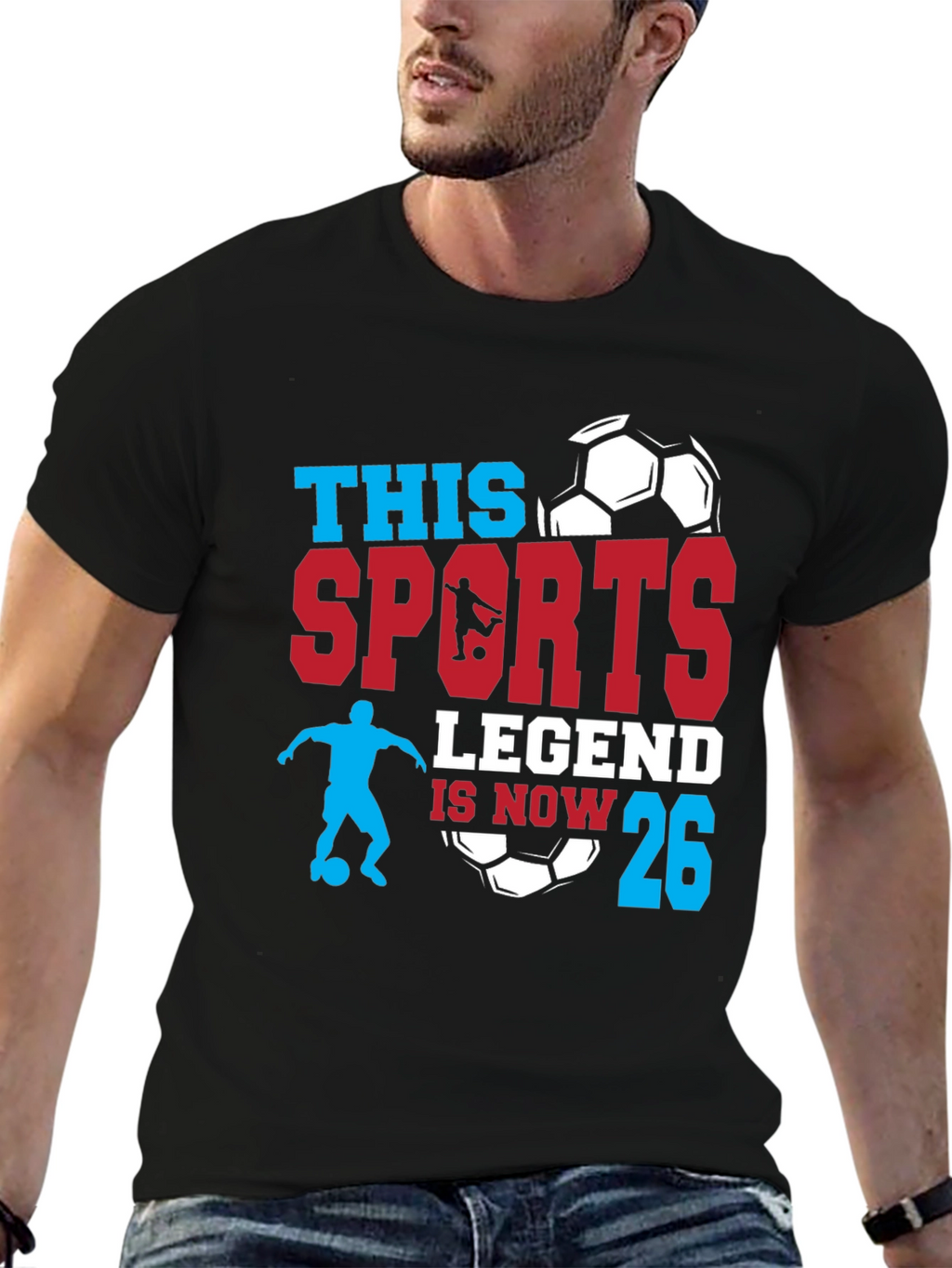 Sports Legend 26th Birthday Soccer T-Shirt