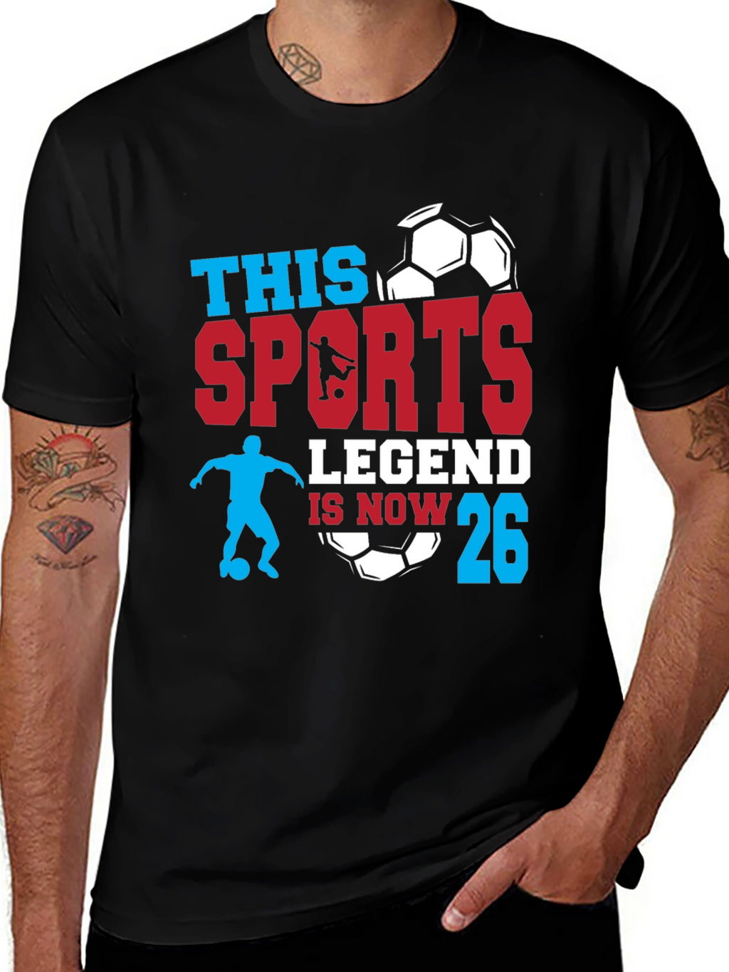 Sports Legend 26th Birthday Soccer T-Shirt