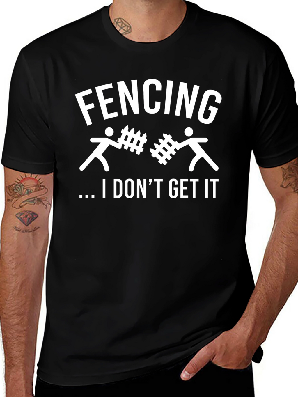 Fencing I Dont Get It Graphic T-Shirt