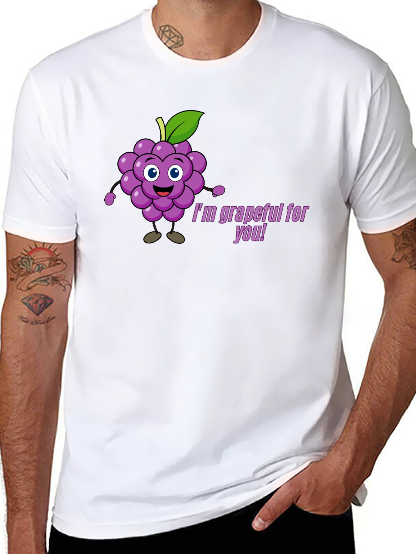 Im Grapeful for You Graphic Tee