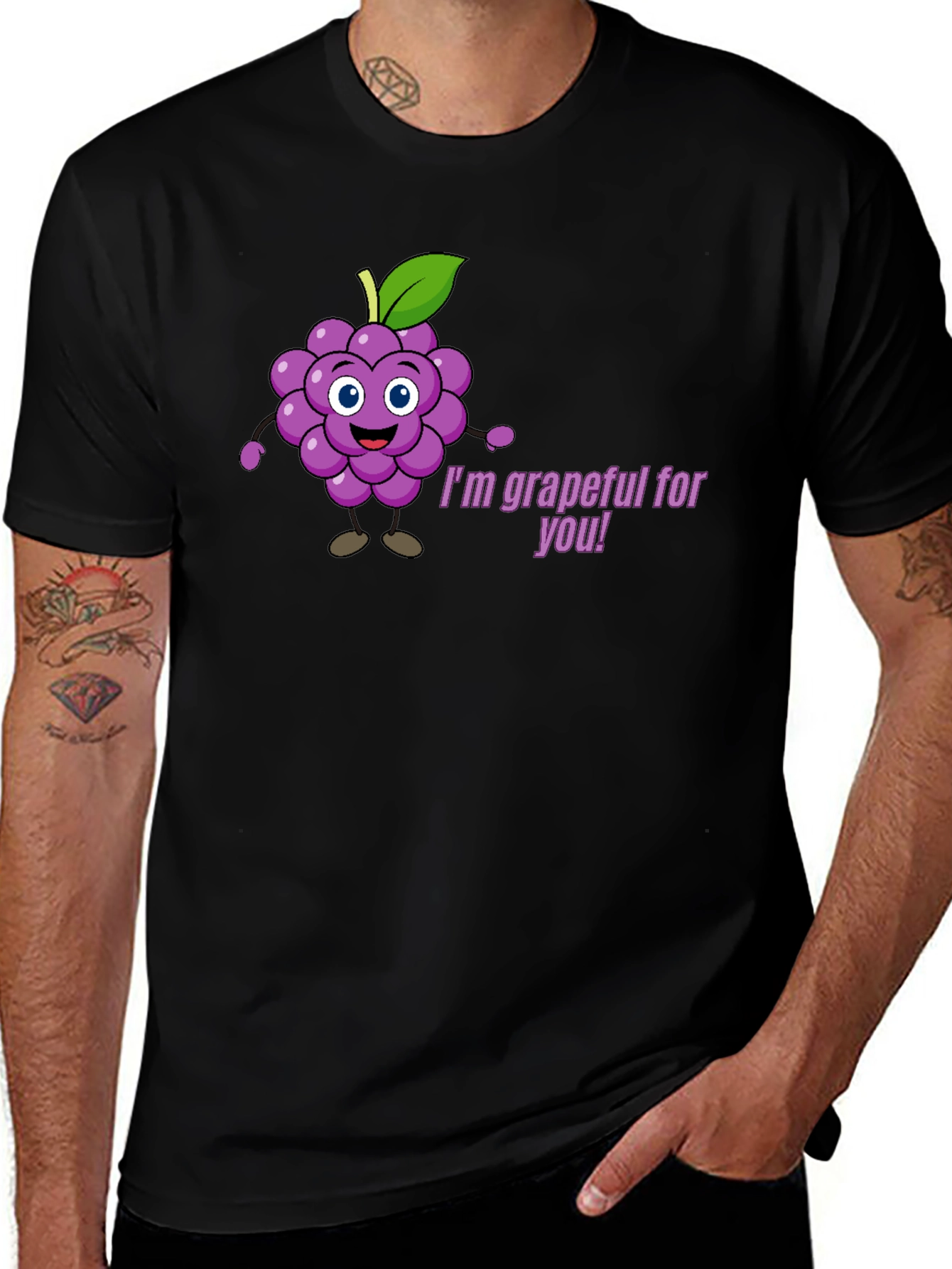 Im Grapeful for You Graphic Tee
