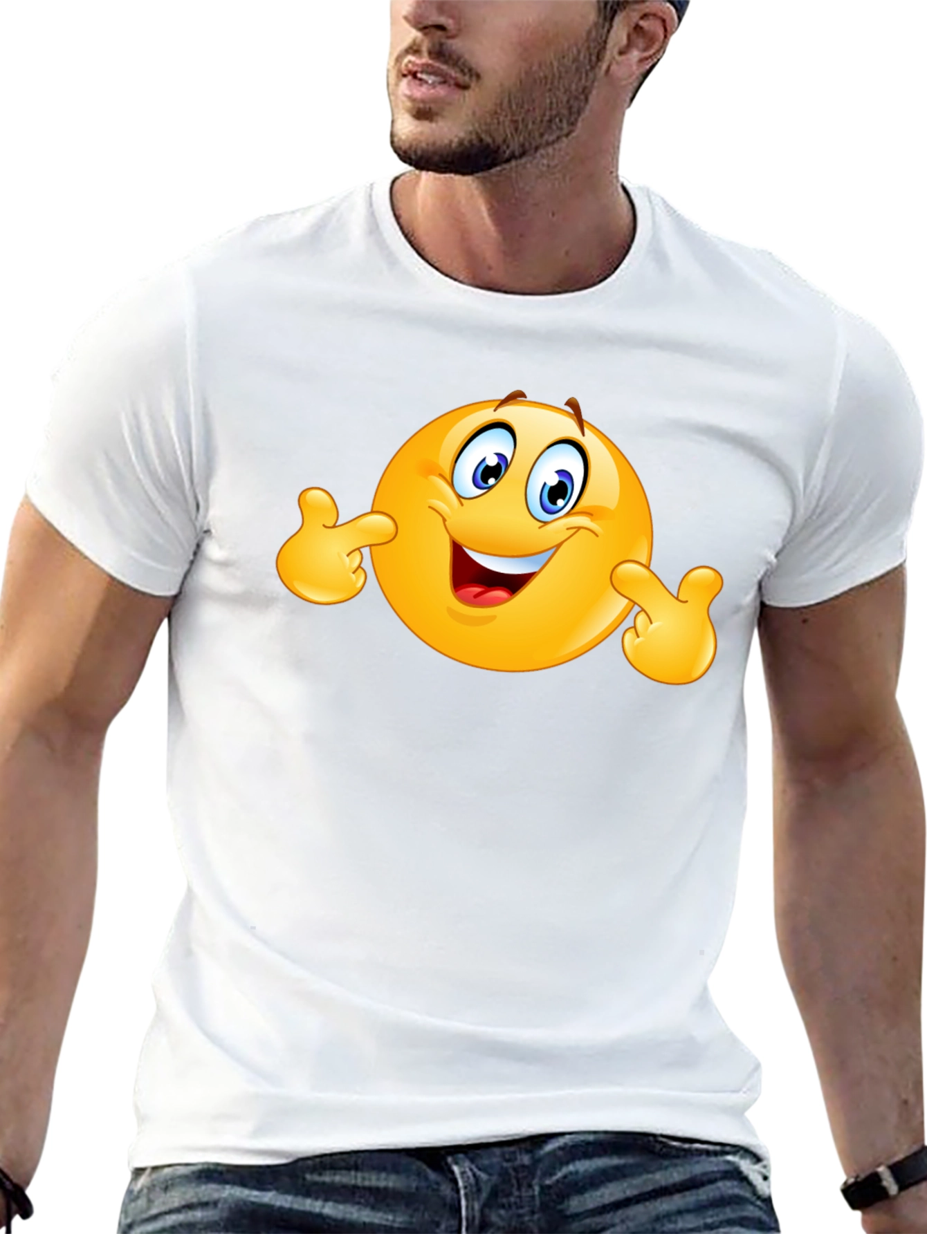 Funny Emoji Black T-Shirt