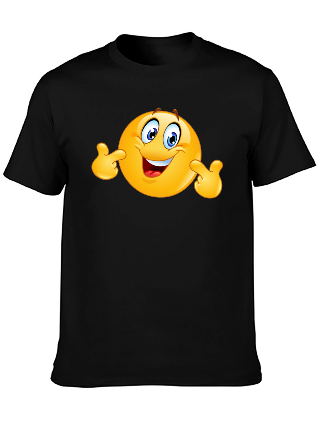 Funny Emoji Black T-Shirt