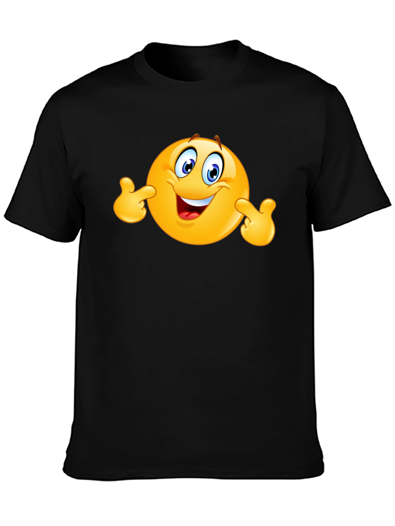 Funny Emoji Black T-Shirt