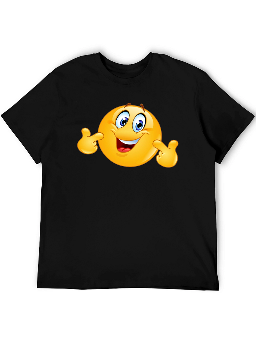Funny Emoji Black T-Shirt