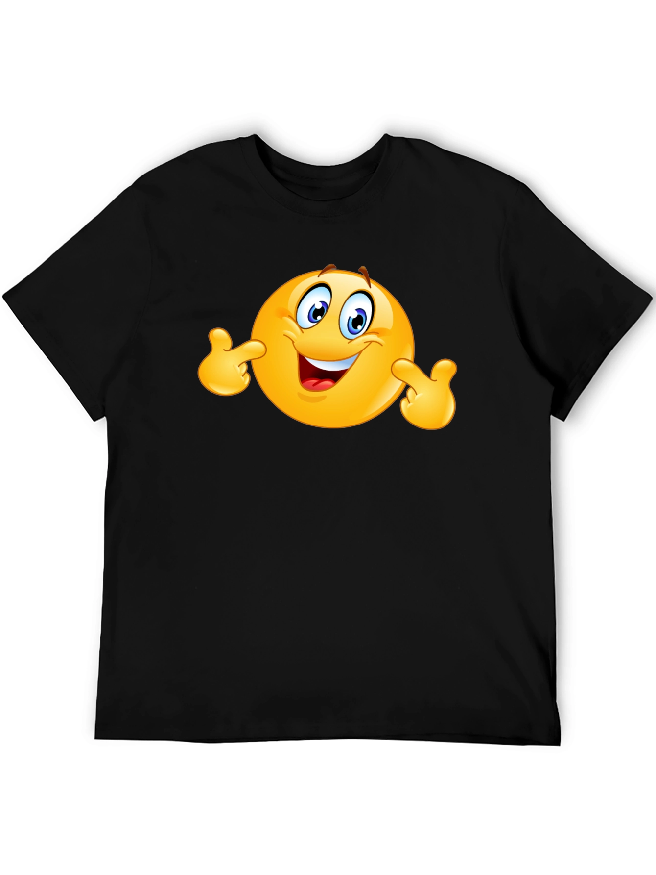 Funny Emoji Black T-Shirt