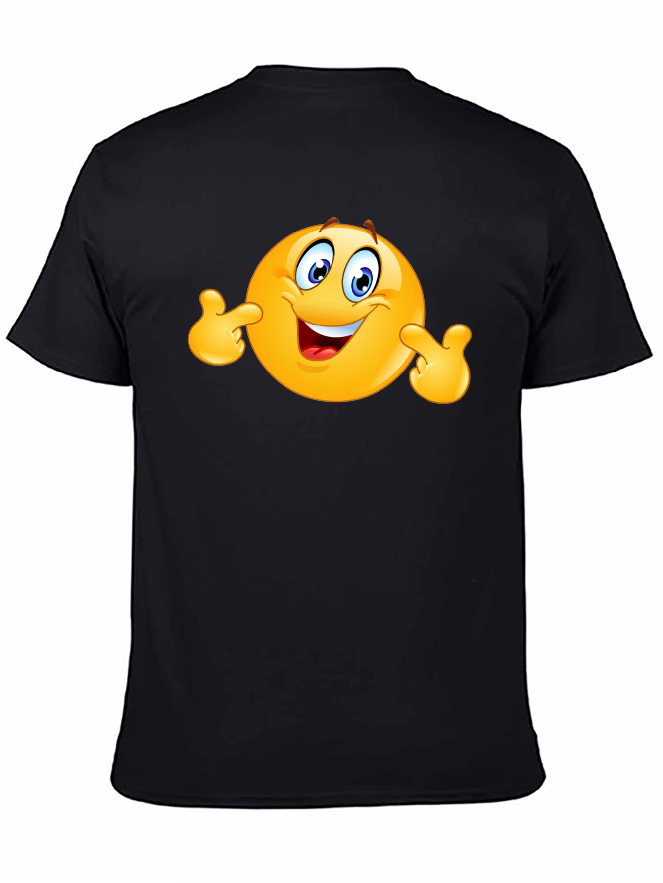 Funny Emoji Black T-Shirt