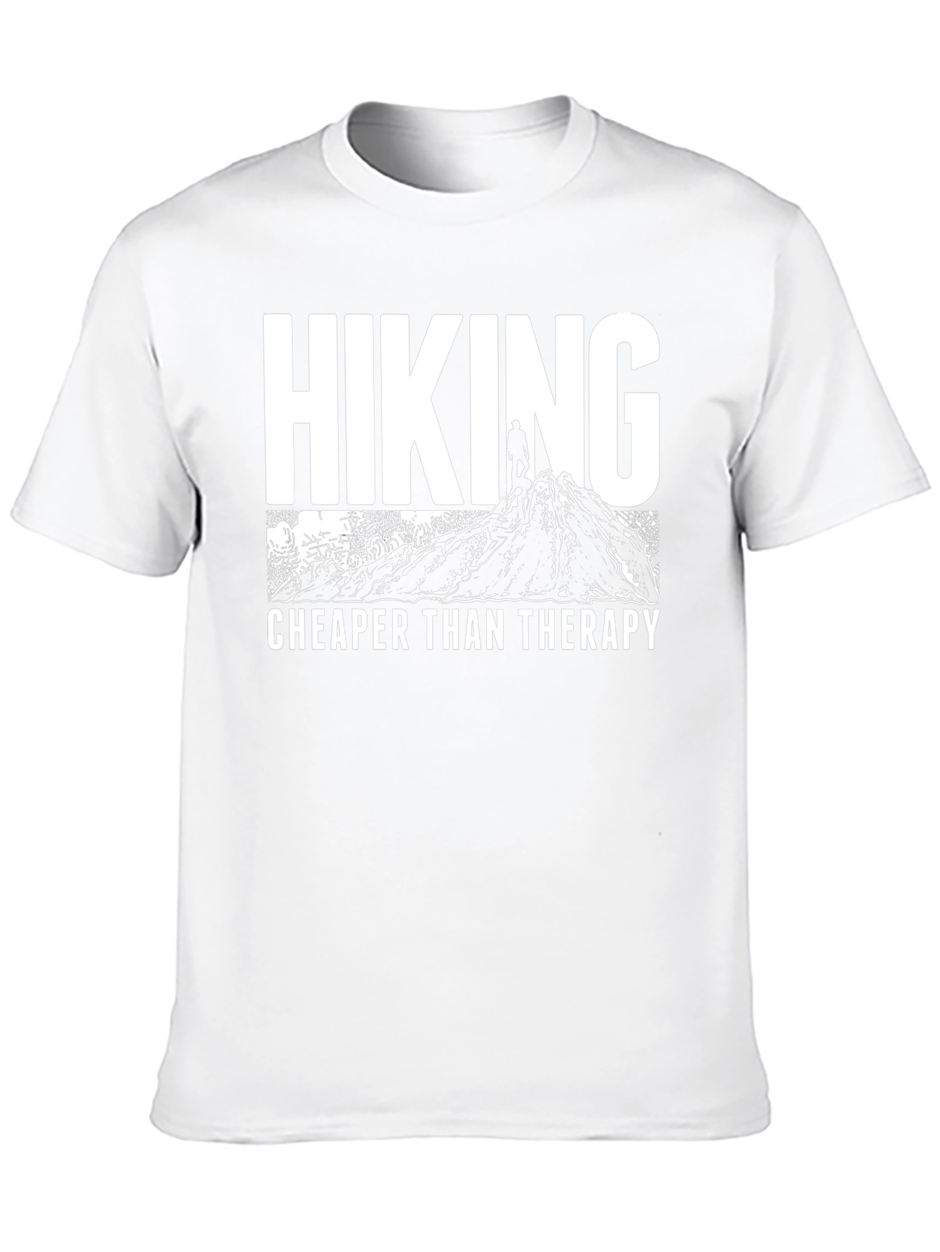 Hiking Cheaper Than Therapy Tee - Outdoors Adventure