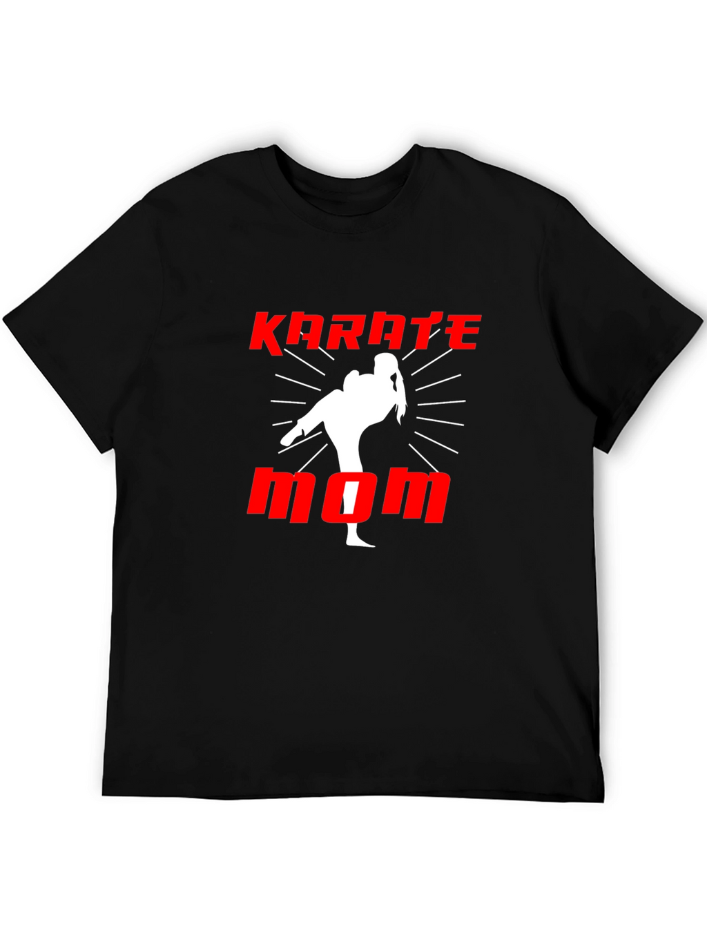 Karate Mom Black Graphic T-Shirt