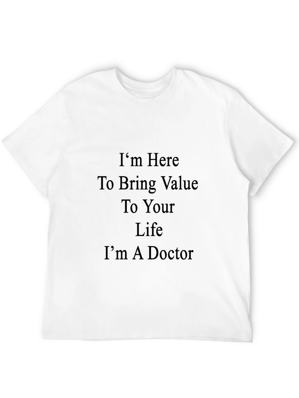 Doctor Value Black T-Shirt