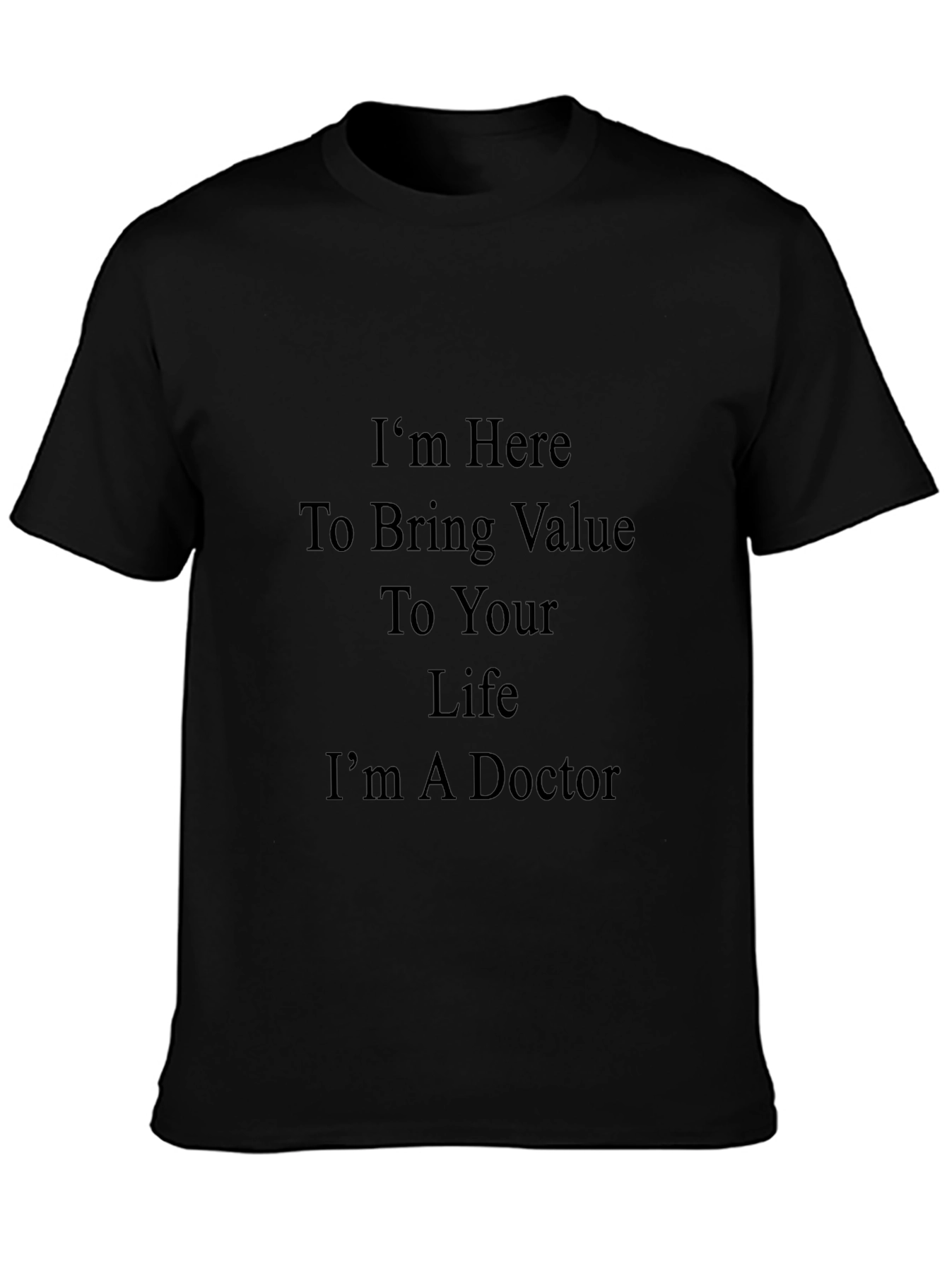 Doctor Value Black T-Shirt