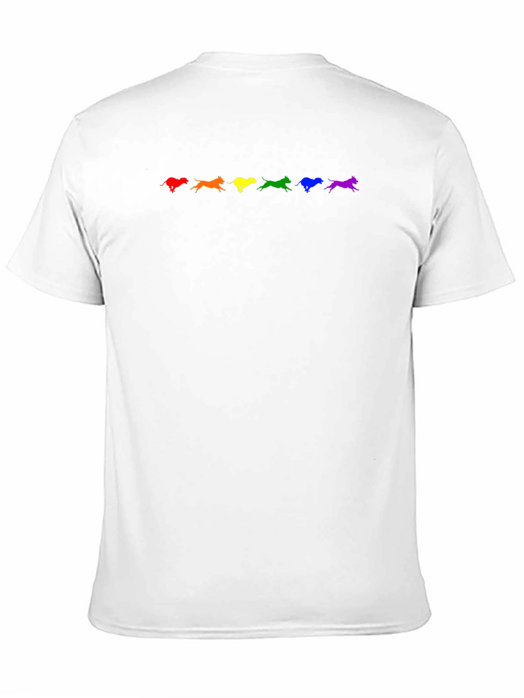 Rainbow Dogs Black T-Shirt
