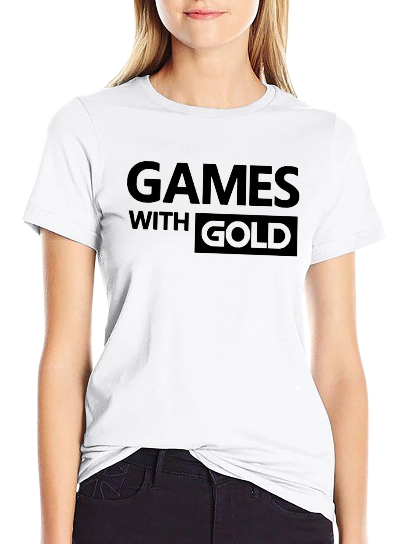 Games With Gold Black Graphic Tee