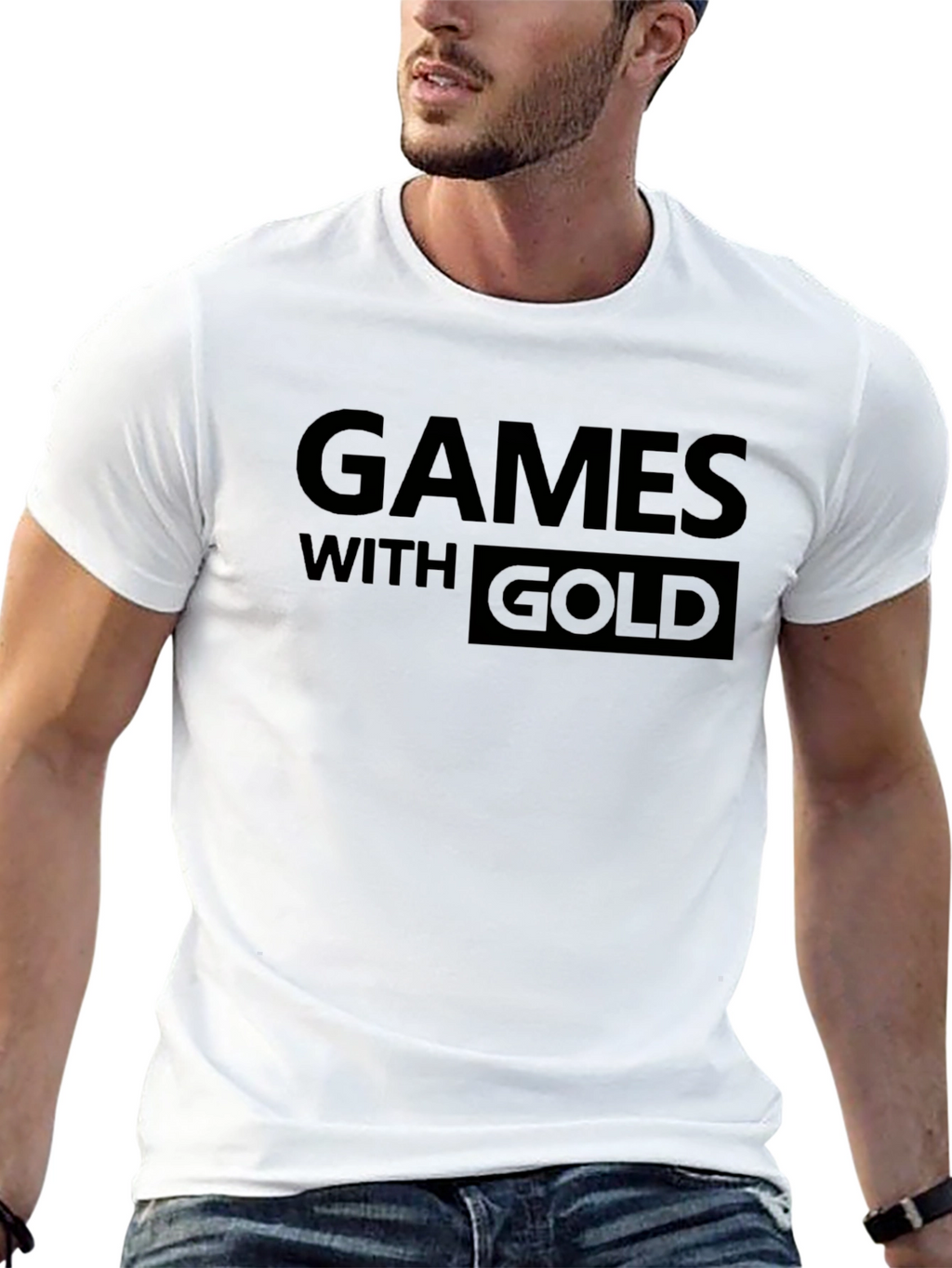 Games With Gold Black Graphic Tee