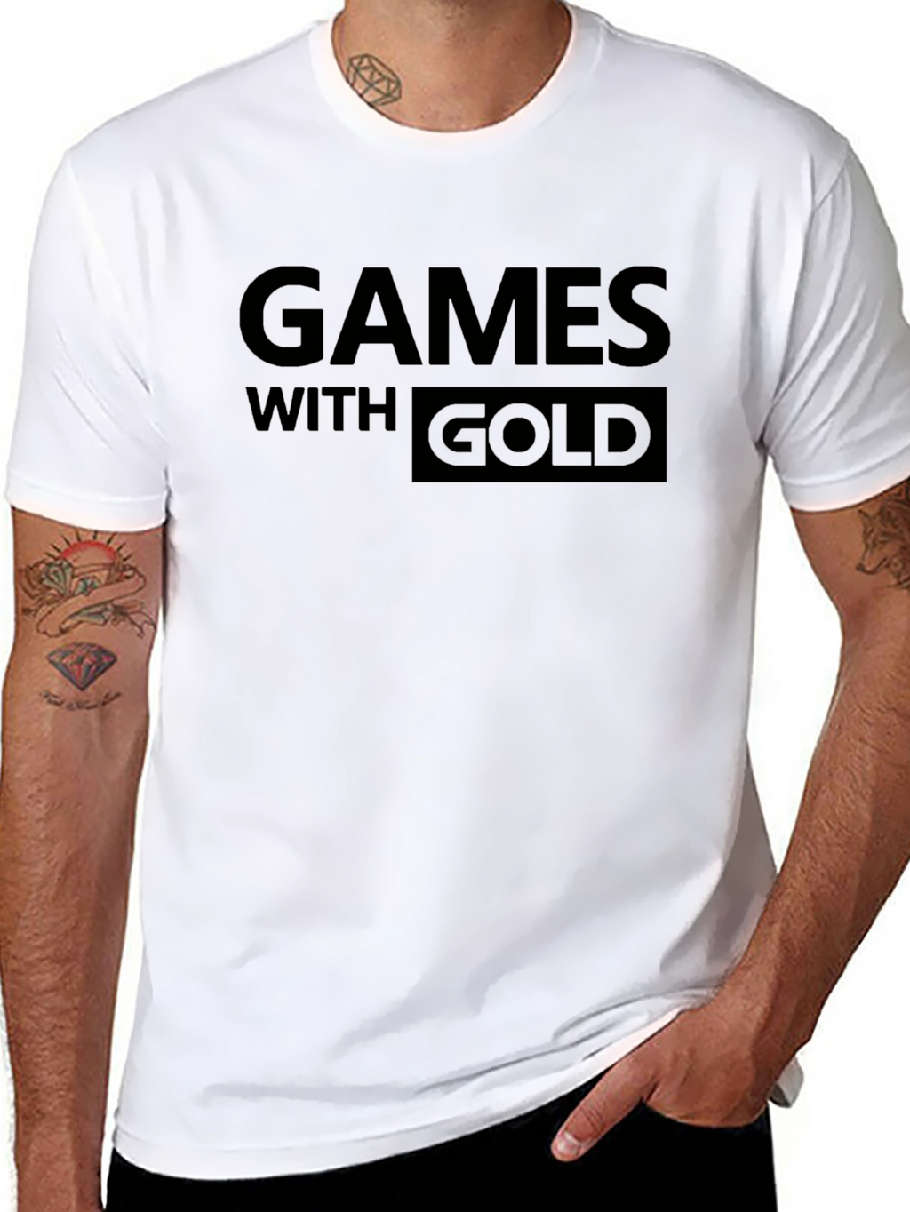 Games With Gold Black Graphic Tee
