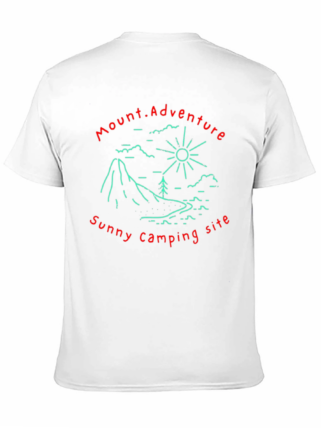 Mount Adventure Camping Graphic Tee - Black