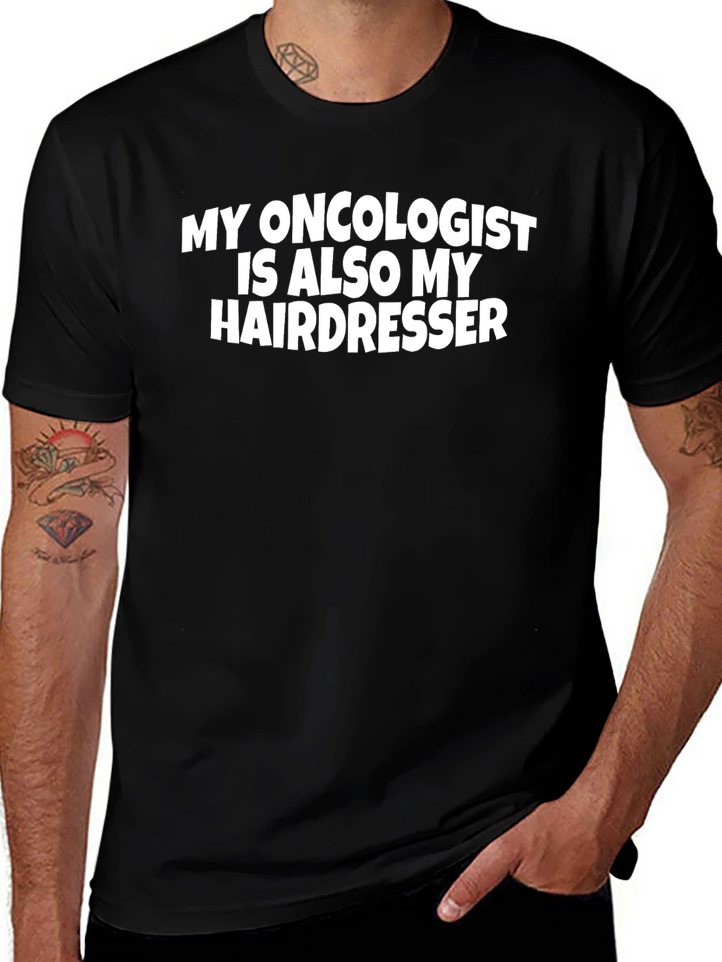 Oncologist Hairdresser Graphic Tee - Funny T-Shirt