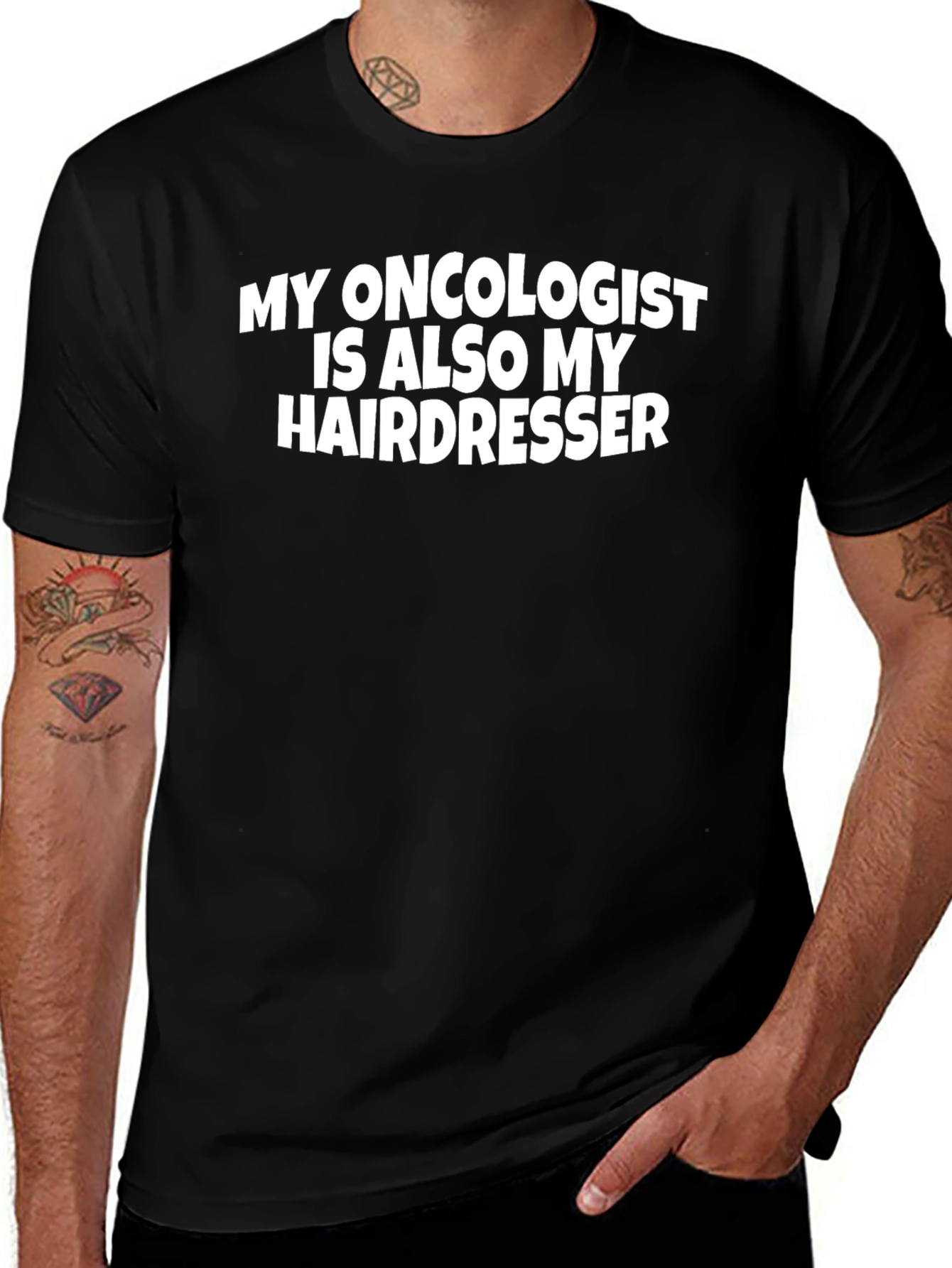 Oncologist Hairdresser Graphic Tee - Funny T-Shirt
